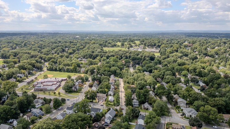 Bird's eye view of Montclair New Jersey