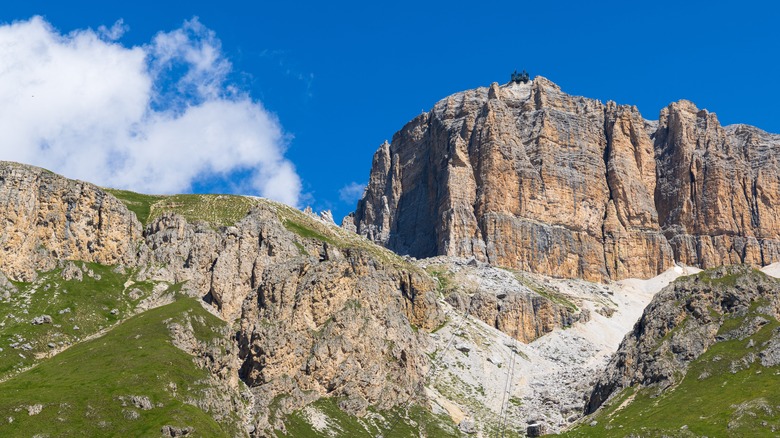 Passo Pordoi in the Dolomites between Bolzano and Cortina d'Ampezzo