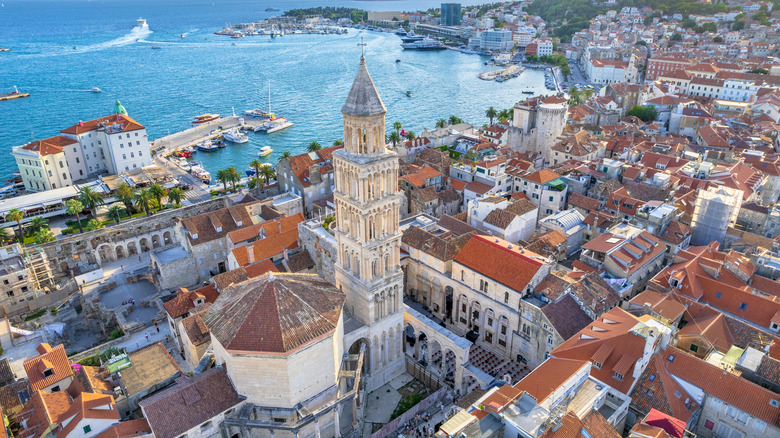 bird's-eye view of Split