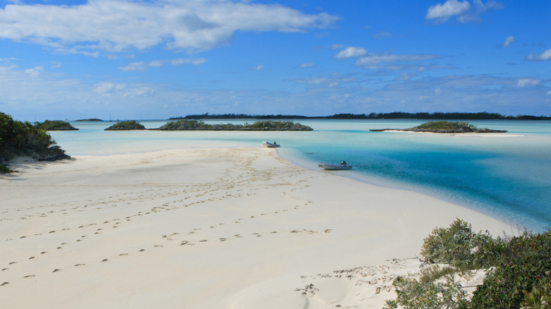 Picture-perfect beaches on Norman's Cay, Bahamas