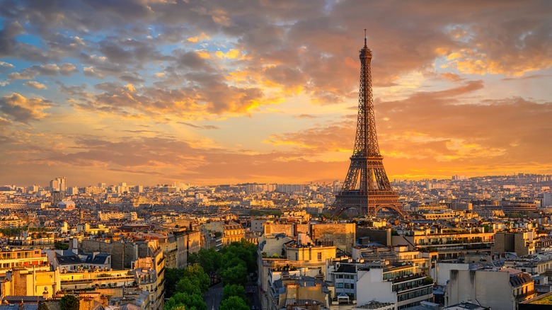 Paris skyline with the Eiffel Tower