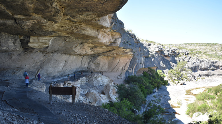 HIking the cliffs at Seminole Canyon State Park & Historic Site