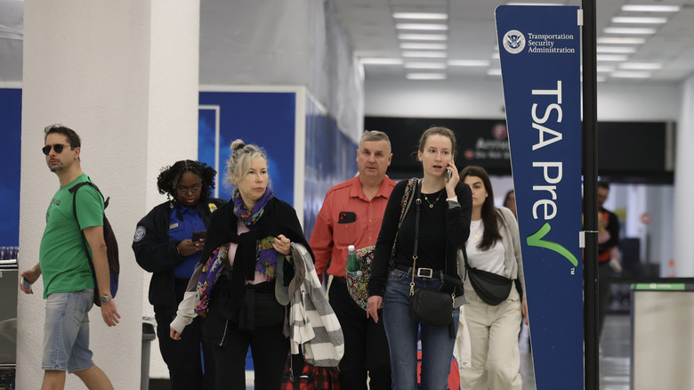 A TSA Pre-Check line