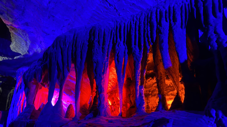 Inside Ruby Falls Cave