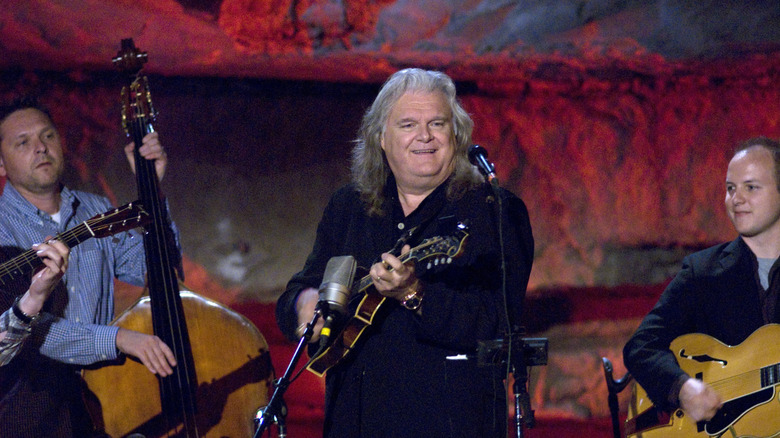 Bluegrass musicians perform in The Volcano Room