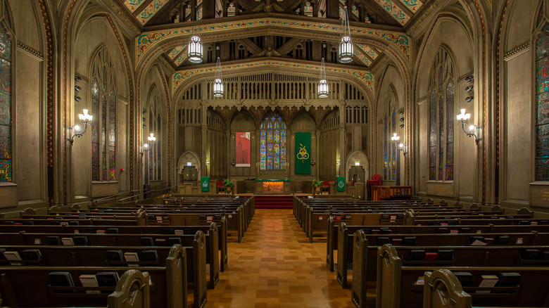 Inside the Chicago Temple main sanctuary in Chicago