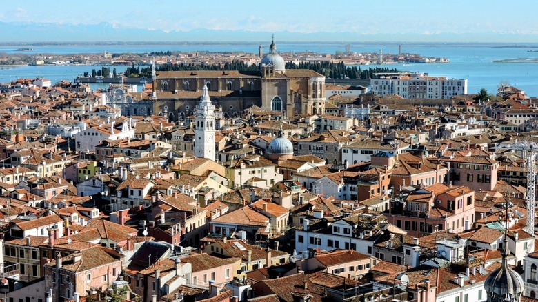 View from St. Mark's Tower in Venice