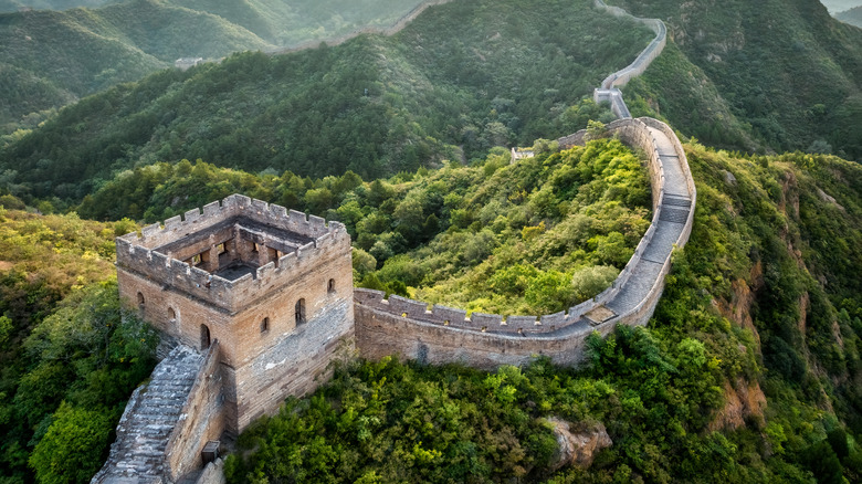 Aerial view of the Great Wall