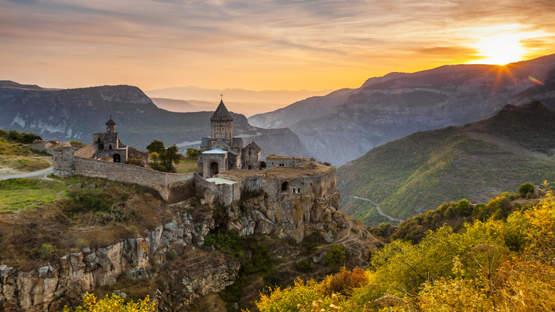 Ninth-century monastery near Tatev in the Armenian mountains