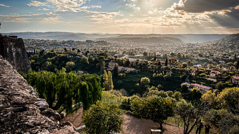 View from the ramparts at Saint-Paul-de-Vence, France