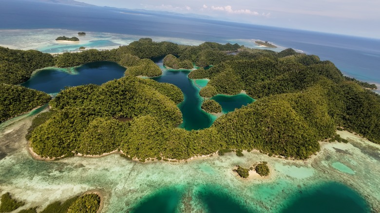 Sugba Lagoon on Siargao Island in the Philippines