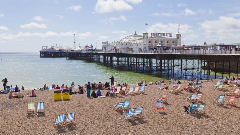 Brighton, England beach and pier