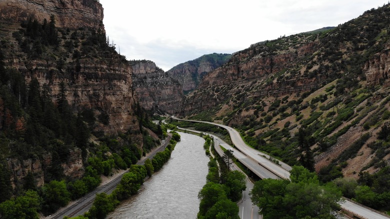 Colorado River through Glenwood Canyon