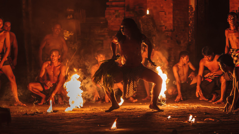 Kecak dance performance