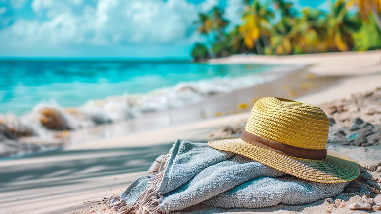 Towel at the beach 