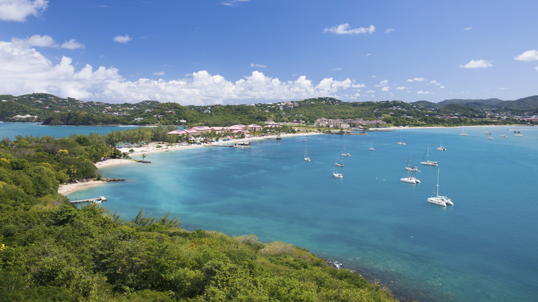 View of Rodney Bay, St Lucia