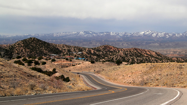 Winter vista in the foothills near Taos, NM