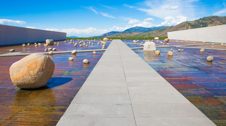 Plaza of VIK Winery, Chile