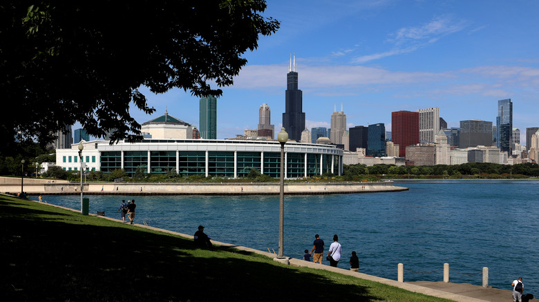 Chicago view with Shedd Aquarium