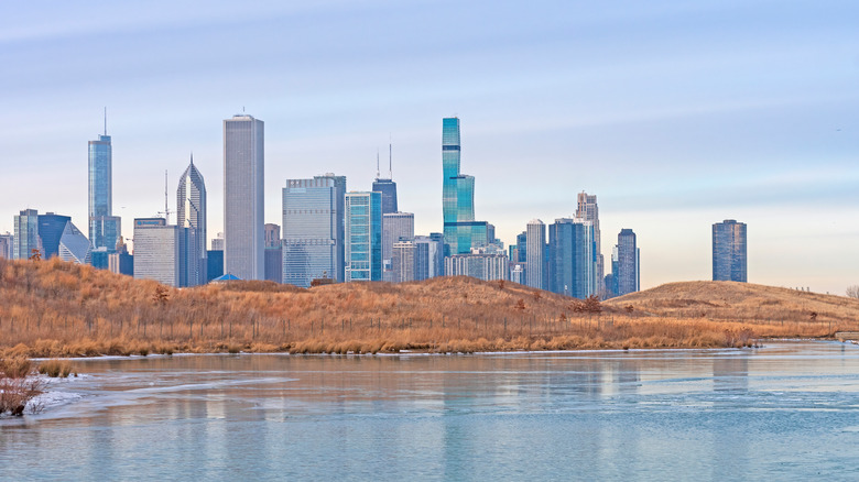 Chicago skyline from Northerly Island