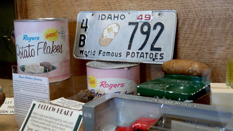 Potato memorbilia in Blackfoot, Idaho