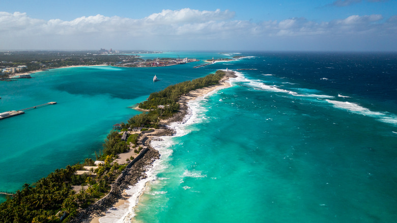 Arial view of the Bahamas