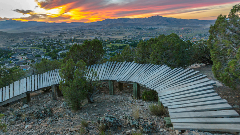 Hiking trail in Eagle Mountain, Utah