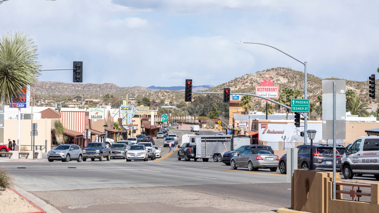 A street view of downtown Wickenburg, Arizona