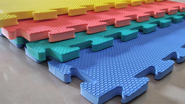 play foam mats colorful