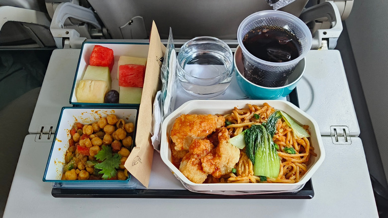 Sri Lankan Airlines lunch in-flight meal