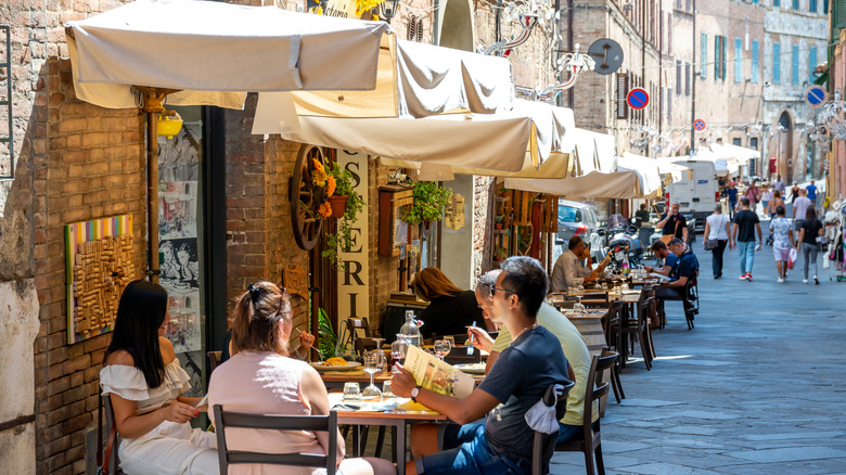 Quaint restaurant on side street