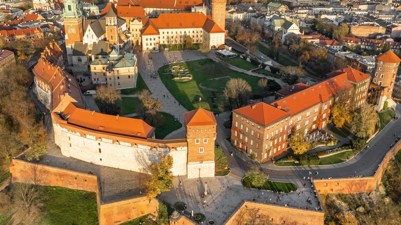 Krakow's medieval center wall