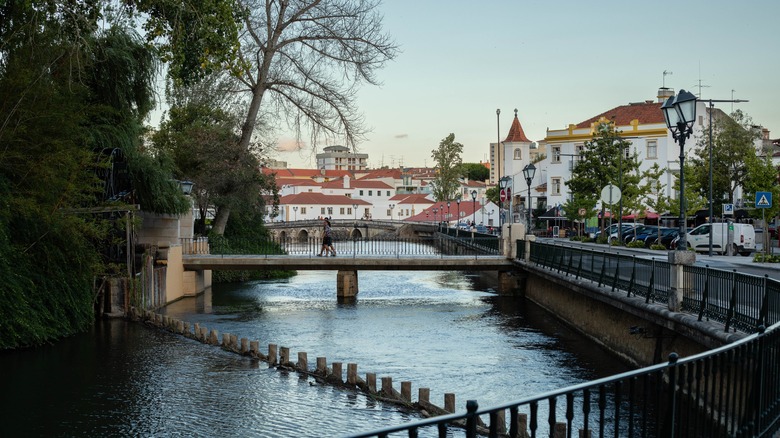 Bridges crossing Nabão River in Tomar