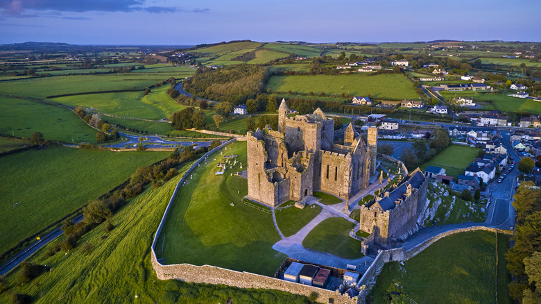 Ruined abbey on the Rock of Cashel in County Tipperary, Ireland