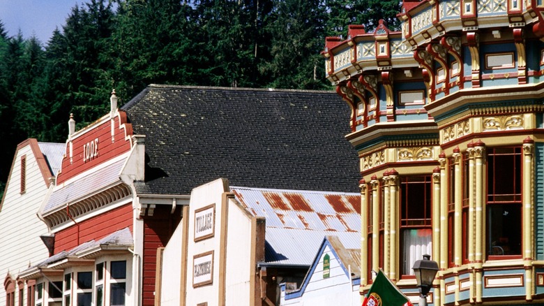 Historic downtown buildings in Ferndale, California