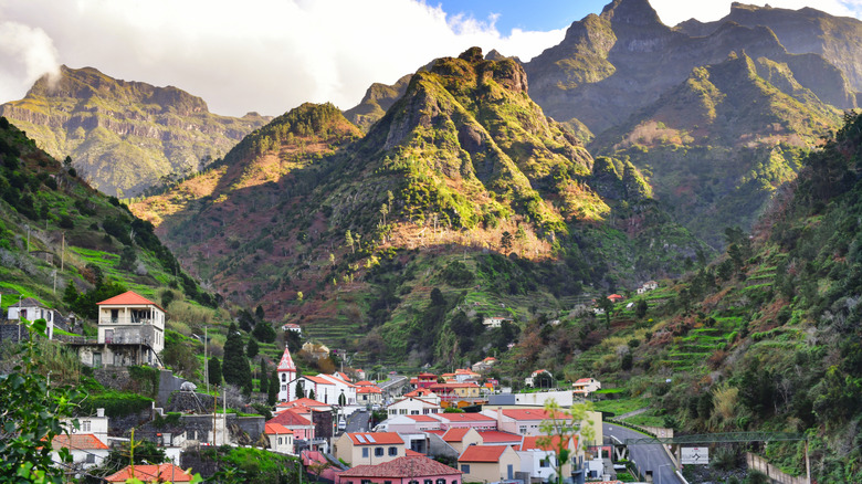 A town in the mountains of Madeira