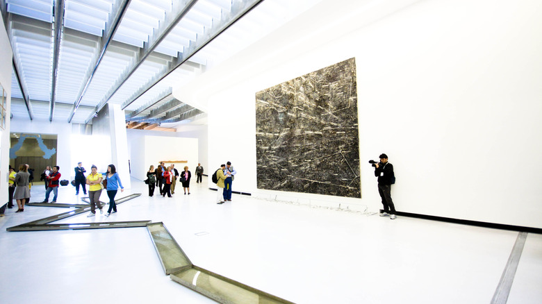 People inside MAXXI Museum in Rome