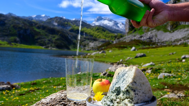 Sip Asturian cider with local cheese