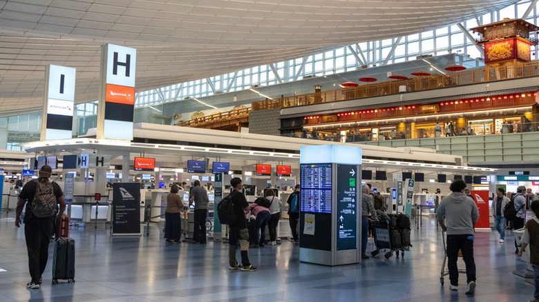 Interior of HND airport