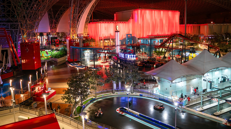 Interior of Ferrari World Yas Island, Abu Dhabi