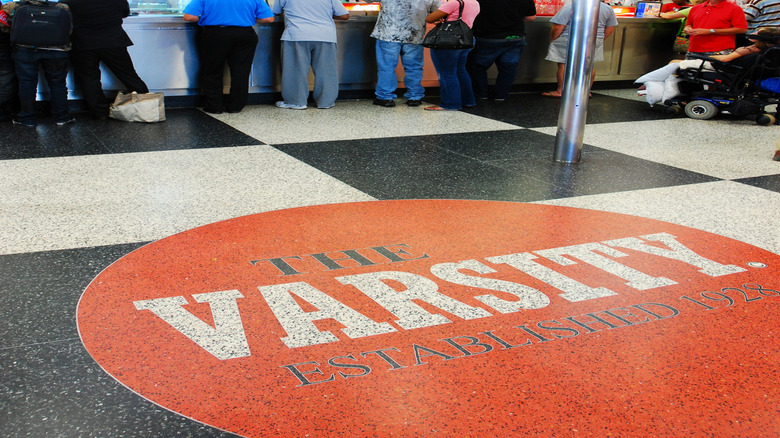 People ordering at the counter at The Varsity in Atlanta, Georgia