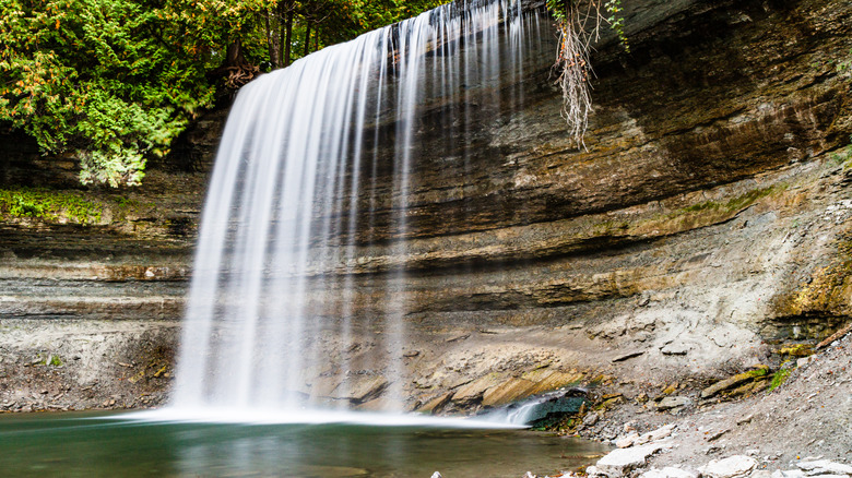 Bridal Veil Falls on Manitoulin Island, ON