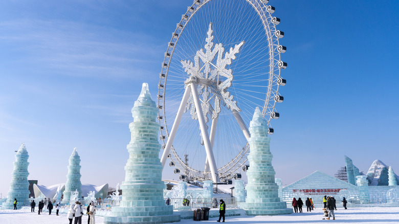 Harbin's Ice and Snow Festival ferris wheel