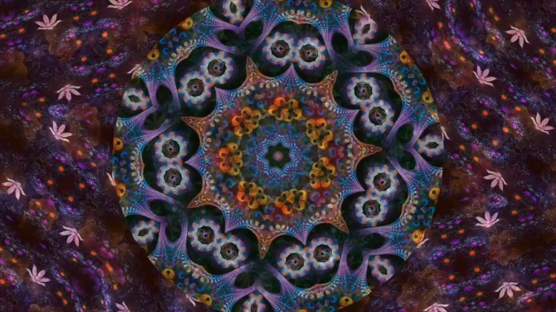 swirling purple Kaleidoscope image