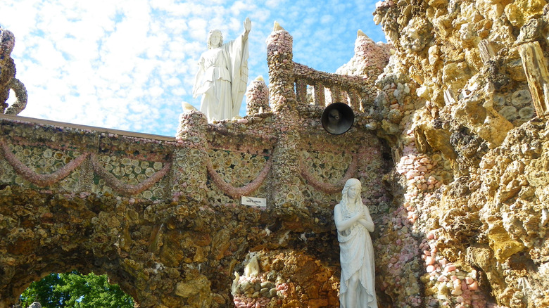 one of the nine grottos in the Grotto of Redemption depicting God's Angel