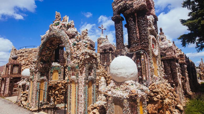 The Grotto of Redemption covered in precious stones and minerals