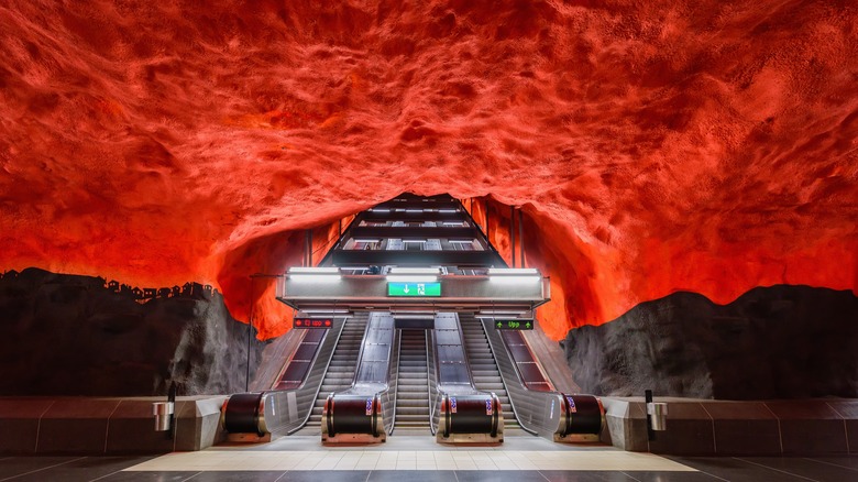 Solna station on Stockholm's tunnelbana