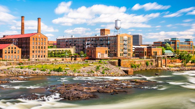 The Chattahoochee River flows through Columbus, GA