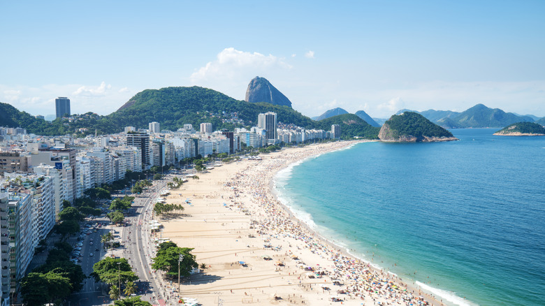 Panoramic view of Copacabana Beach