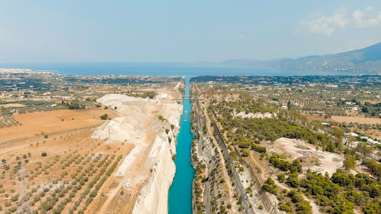 Corinth Canal in Greece